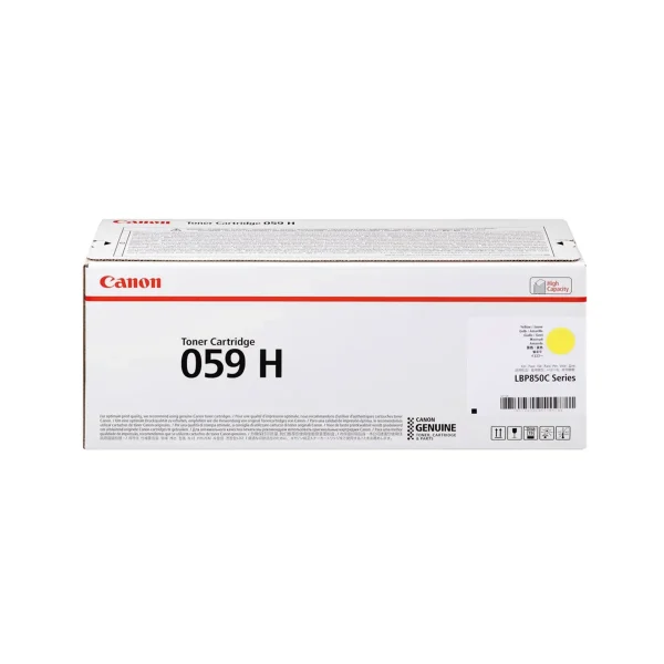 Canon 059H Original Toner Cartridges - Yellow - 059HY