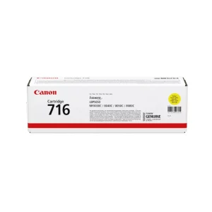 Canon 716 Original Toner Cartridges - Yellow - C716Y
