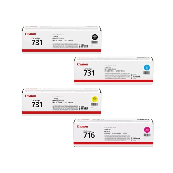 Canon 731 Original Toner Cartridges - Complete Set