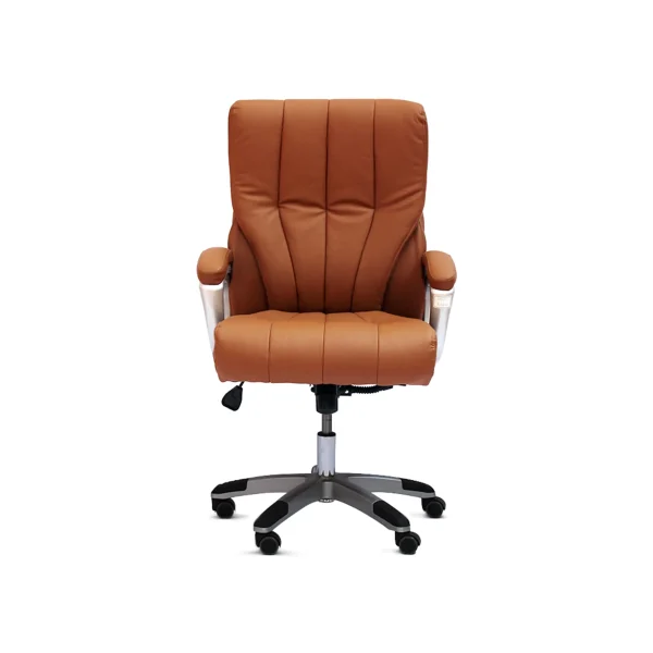 Elita Executive Chair - High Back - PU Leather - Brown - Front