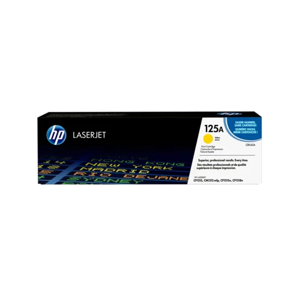 HP 125A Original Toner Cartridges - Yellow - CB542A