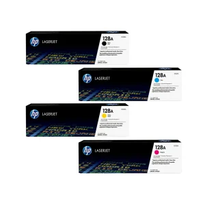 HP 128A Original Toner Cartridges - Complete Set