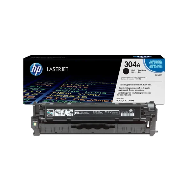 HP 304A Original Toner Cartridges - Black - CC530A - Image 2