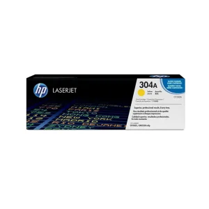 HP 304A Original Toner Cartridges - Yellow - CC532A
