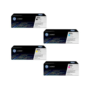 HP 305A Original Toner Cartridges - Complete Set