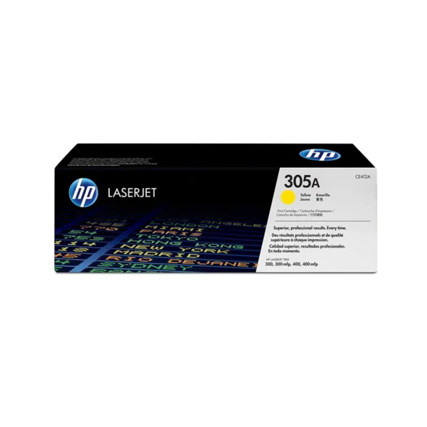 HP 305A Original Toner Cartridges - Yellow - CE412A