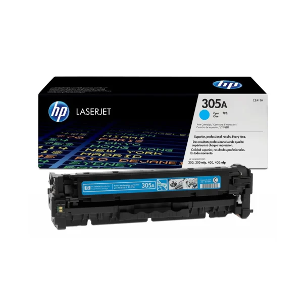 HP 305A Original Toner Cartridges - Cyan - CE411A - Image 3