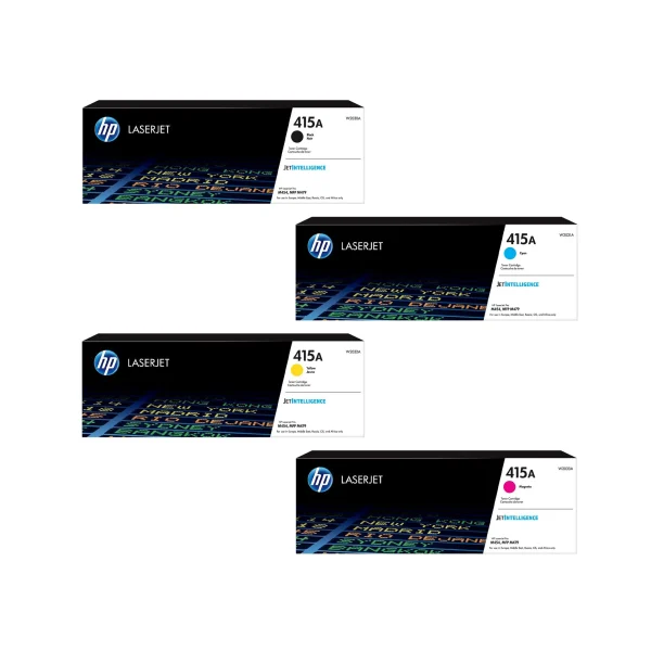HP 415A Original Toner Cartridges - Complete Set