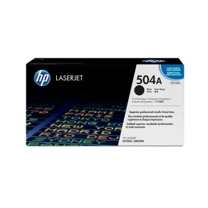 HP 504A Original Toner Cartridges - Black - CE250A