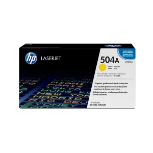 HP 504A Original Toner Cartridges - Yellow - CE252A