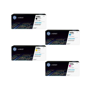 HP 508A Original Toner Cartridges - Complete Set