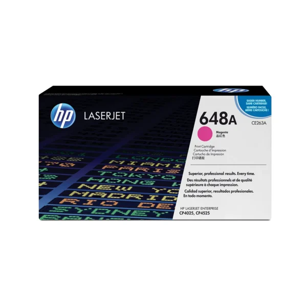 HP 648A Original Toner Cartridges - Magenta - CE263A