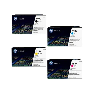 HP 652A - 653A Original Toner Cartridges - Complete Set