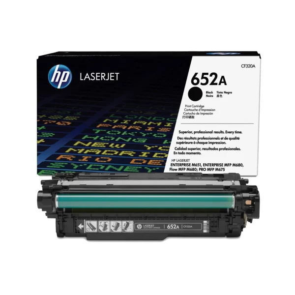 HP 652A Original Toner Cartridges - Black - CF320A - Image 2