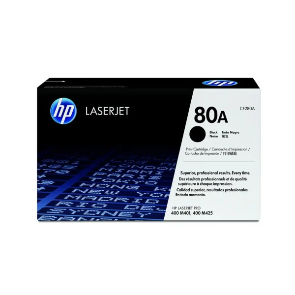 HP 80A Original Toner Cartridges - Black - CF280A