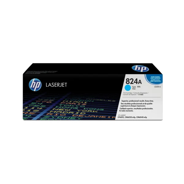 HP 824A Original Toner Cartridges - Cyan - CB381A