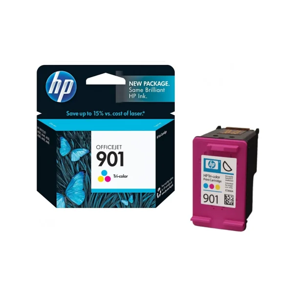 HP 901 Original Ink Cartridges - Tri-Colour - CC656AE - Image 2