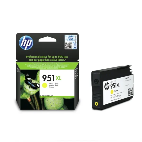 HP 951XL Original Ink Cartridges - Yellow - CN048AE - Image 3