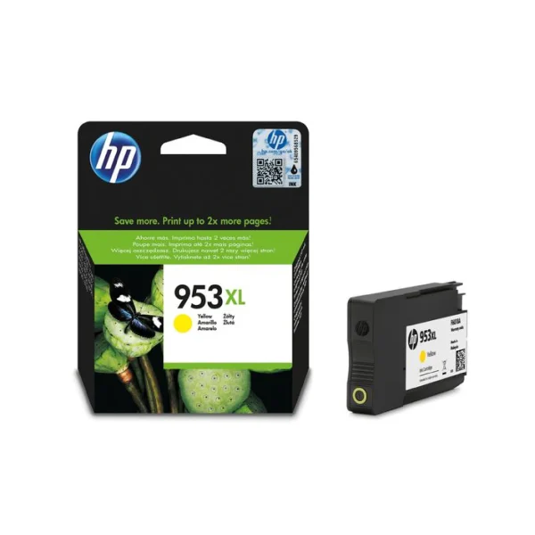 HP 953XL Original Ink Cartridges - Yellow - F6U18AE - Image 3