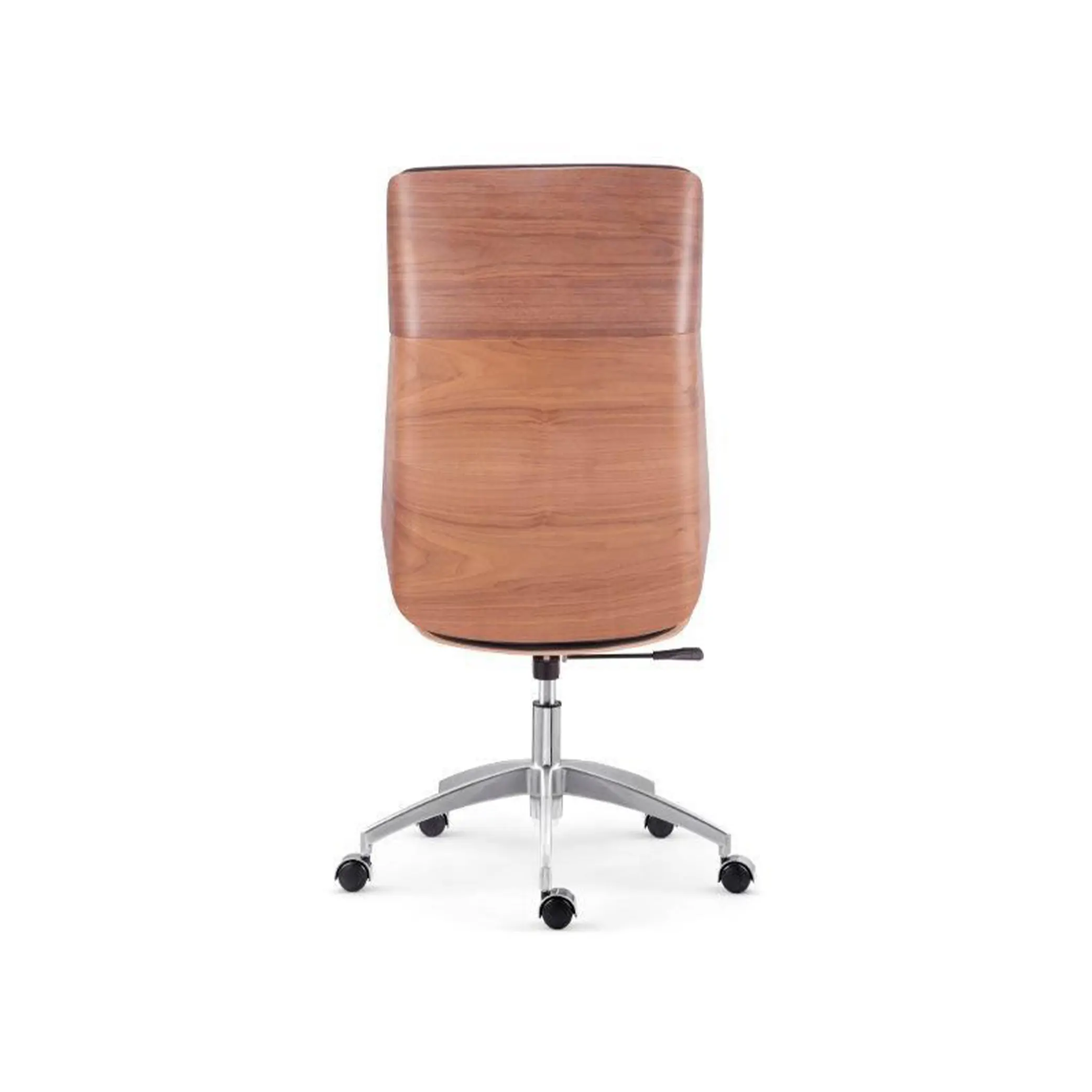 Nouvelle Walnut Office Chair - High Back - PU leather