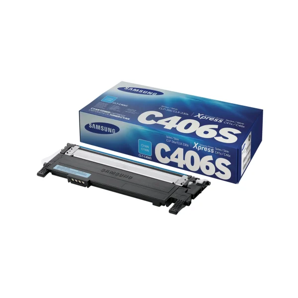 Samsung 406S Original Toner Cartridges - Cyan - CLT-C406S - Image 2