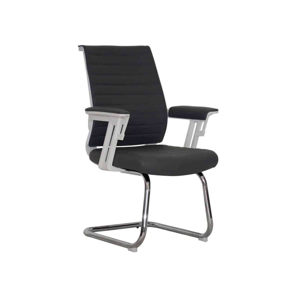 Wallstreet Visitor Chair - Mid Back - PU leather