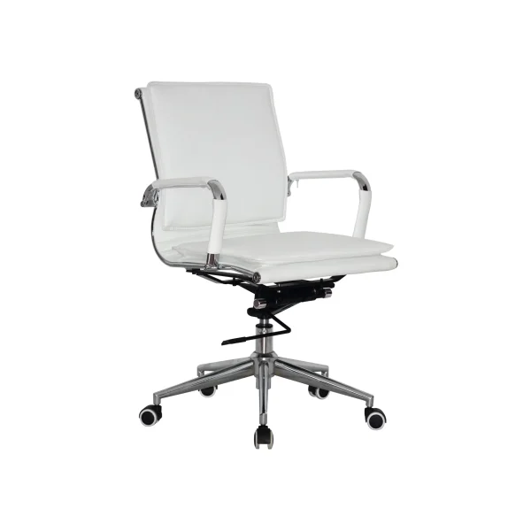 Eames Style Office Chair - Mid Back - PU leather