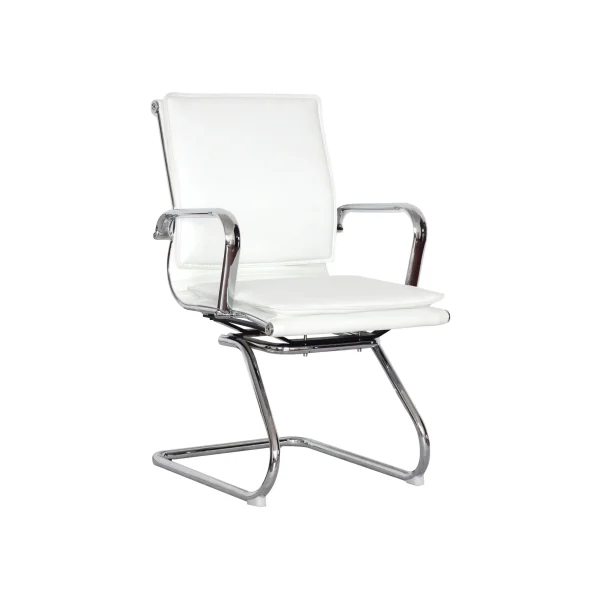 Eames Style Visitors Chair - Mid Back - PU leather