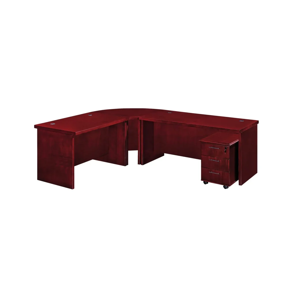 Paoli Executive Desk - Mahogany Veneer - L-Shaped